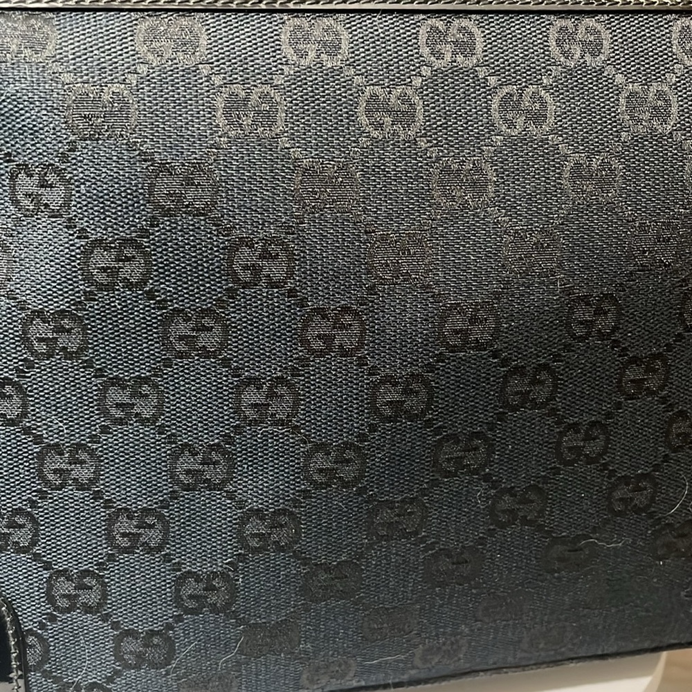 Gucci Black Monogram Tote Bag - Picture 2 of 16